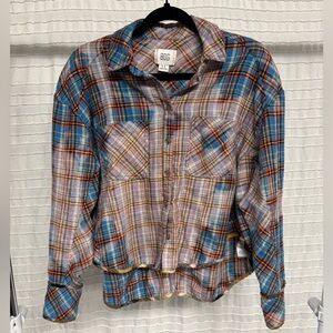 BDG Urban Outfitters | Custom Distressed Karl Slouchy Flannel, Size Small